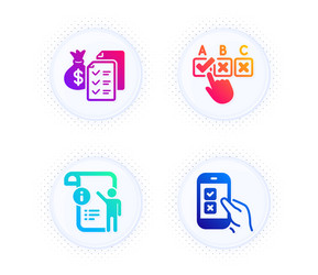 accounting wealth manual doc and correct checkbox vector image