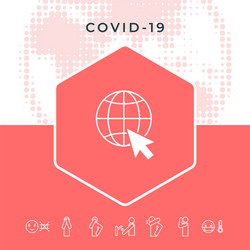 go to web internet icon graphic elements vector image