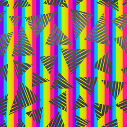 abstract rainbow triangle pattern vector image