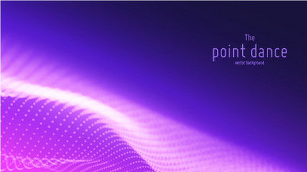 abstract violet particle wave points array vector image
