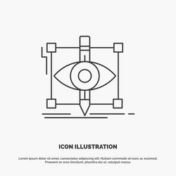 design draft sketch sketching visual icon line vector image