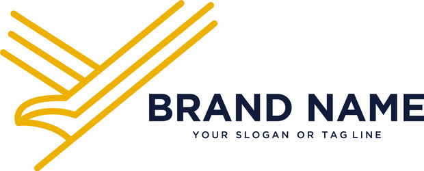 Noble Eagle Logo Template Vector Image