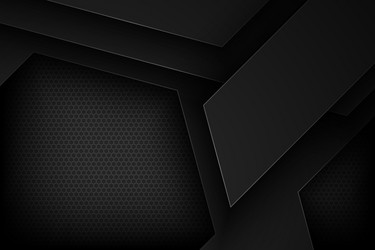 black abstract background with overlapping vector image