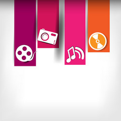 blank for text with infographic elements vector image