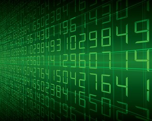 Digital Code Background vector image