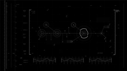 Futuristic UI Element - Cyber Display vector image
