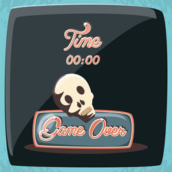Game Over Skull Vector Images (over 180)