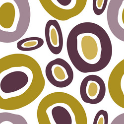 abstract circle blots seamless pattern isolated vector image