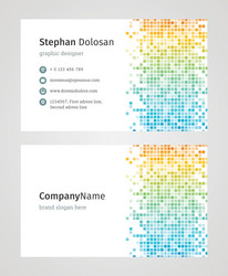 Business card template modern creative and clean vector