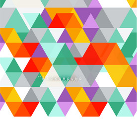 multicolored triangles abstract background mosaic vector image
