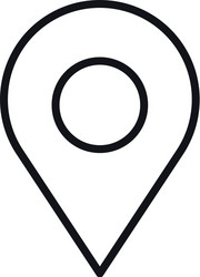 pin pointer location icon vector image