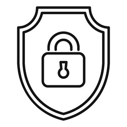 best ssl certificate icon outline secure vector image