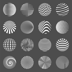circle abstract forms design templates of round vector image