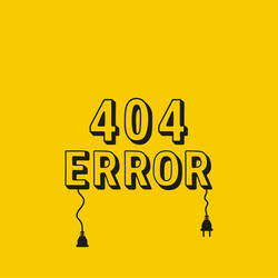 404 connection error abstract background vector image