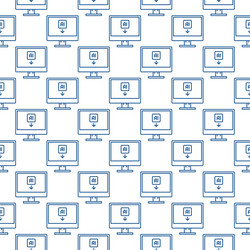 artificial intelligence computer or pc ai vector image