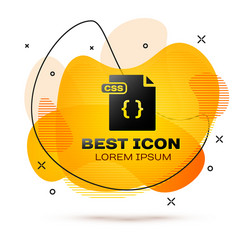 Black css file document download button icon vector