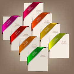 colorful bookmarks and notes for text vector image