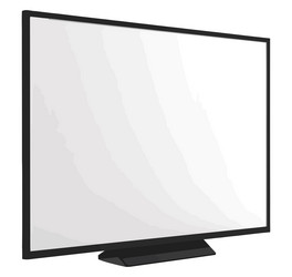 Flat screen design vector