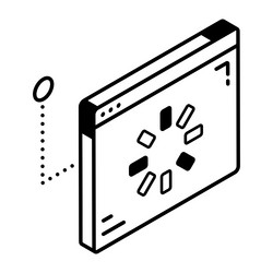 web loading vector image