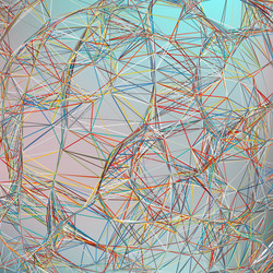 bright colorful abstract tech background eps 8 vector image