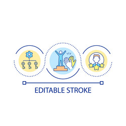 Best employee recruitment concept icon Royalty Free Vector