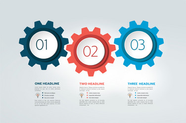 Three Elements Chart Scheme vector image