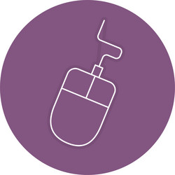 computer mouse isolated icon vector image