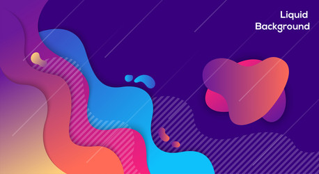 liquid color background design vector image