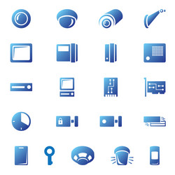 Security Icon Set vector image