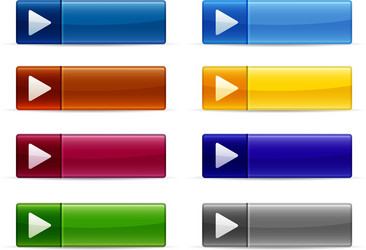 shiny button collection vector image