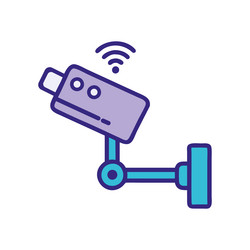 smart security camera home automation vector image