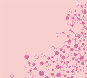 abstract molecular structure background vector image
