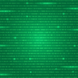 digital data technology concept green binary vector image
