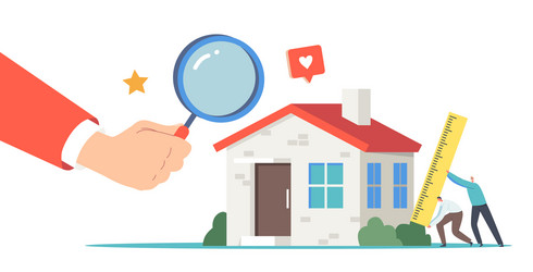 Tiny Agents Inspecting with Ruler vector image