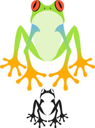 tree frog vector image