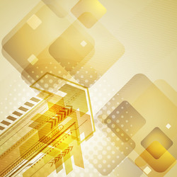 abstract techno design with arrows vector image