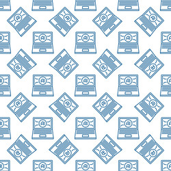 artificial intelligence laptop computer ai device vector image