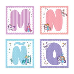 R alphabet letter for kids Royalty Free Vector Image