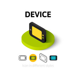 device icon in different style vector image