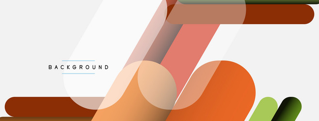 overlapping round shapes and lines background vector image