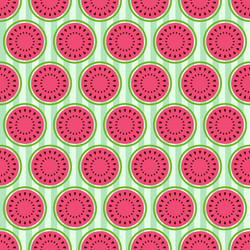 seamless pattern with watermelons vector image