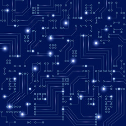 abstract futuristic circuit board background vector