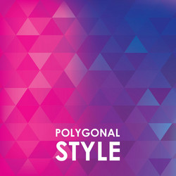 Background design polygon icon abstract vector