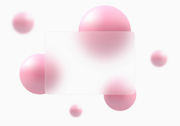 glass morphism style website landing page template vector image