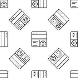 grey line debugging icon isolated seamless vector image