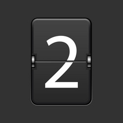 modern numeric scoreboard vector image
