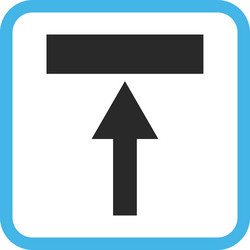 move top icon in a frame vector image
