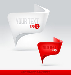 Pointer & Banner Elements vector image