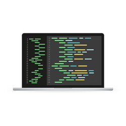 software development programming coding vector image
