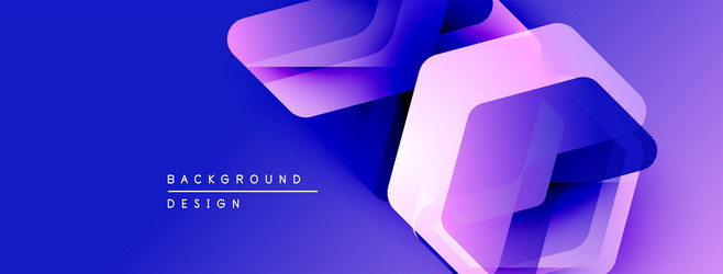 abstract geometric shapes overlap creating vector image